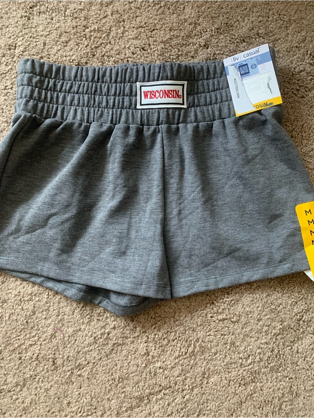 Liv Casual Wisconsin Gray Women's Casual Stretch Shorts